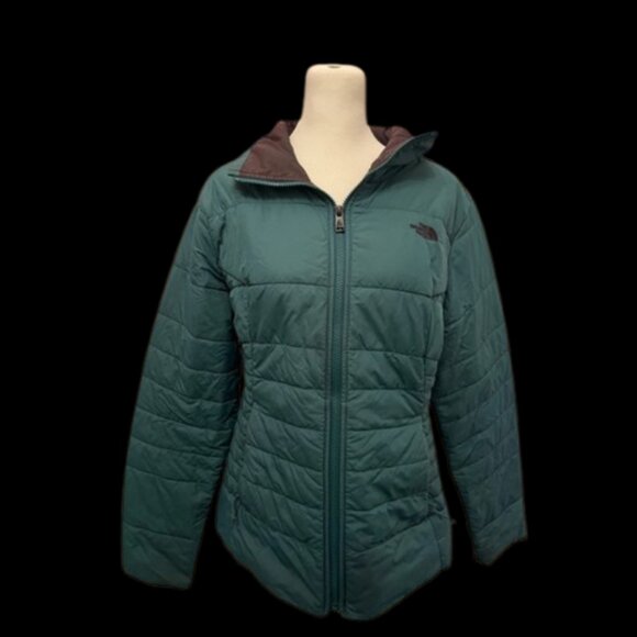 North Face Puffer Jacket Medium Weight Turquoise Sz Medium - Picture 1 of 3